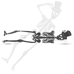 Skeletro Adesivo Tavola...